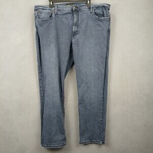 Urban Star Jeans Mens 44x30 Blue Denim Cotton Stretch Mid Rise Straight Leg